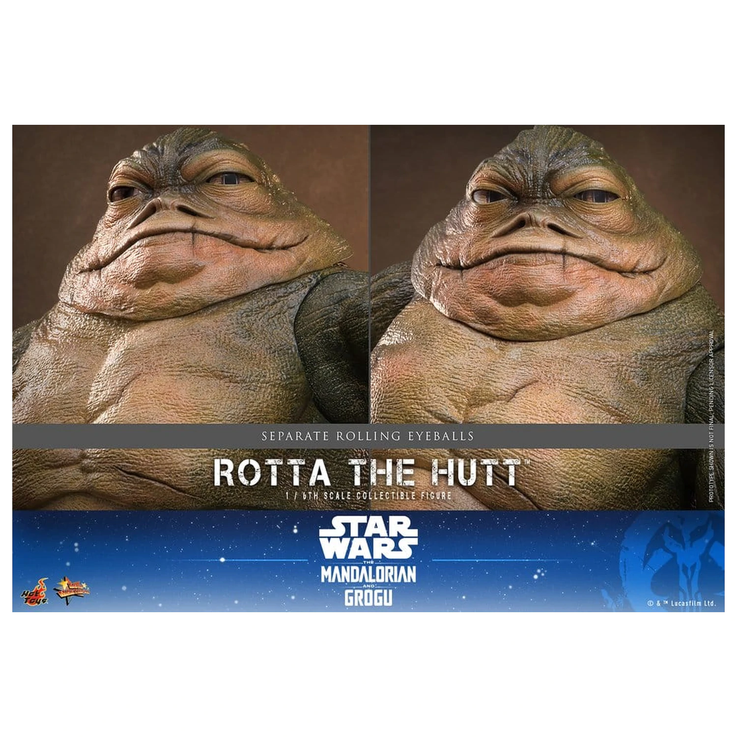 Star Wars Movie Masterpiece Action Figure 1/6 Rotta The Hutt 32 cm product photo