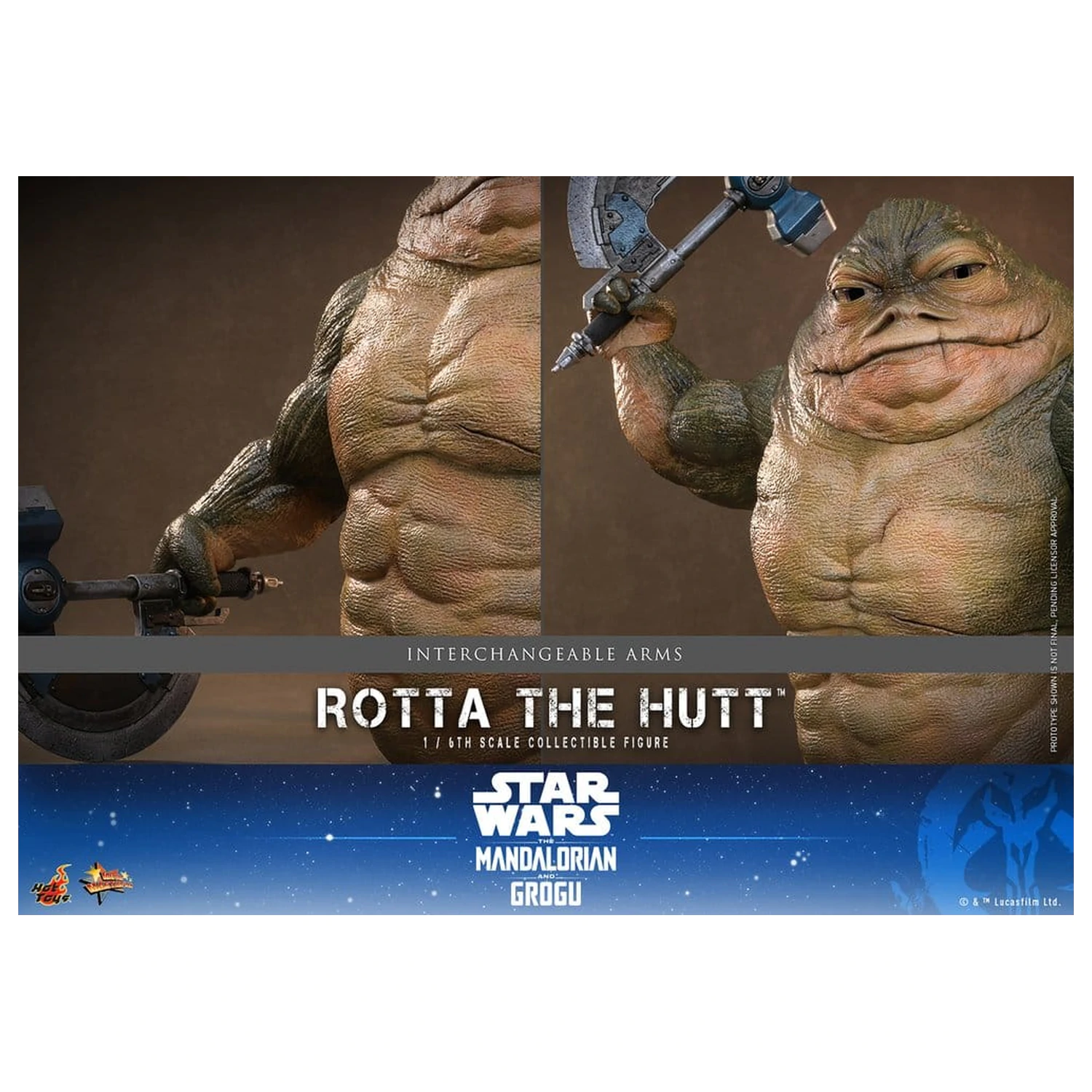 Star Wars Movie Masterpiece Action Figure 1/6 Rotta The Hutt 32 cm product photo