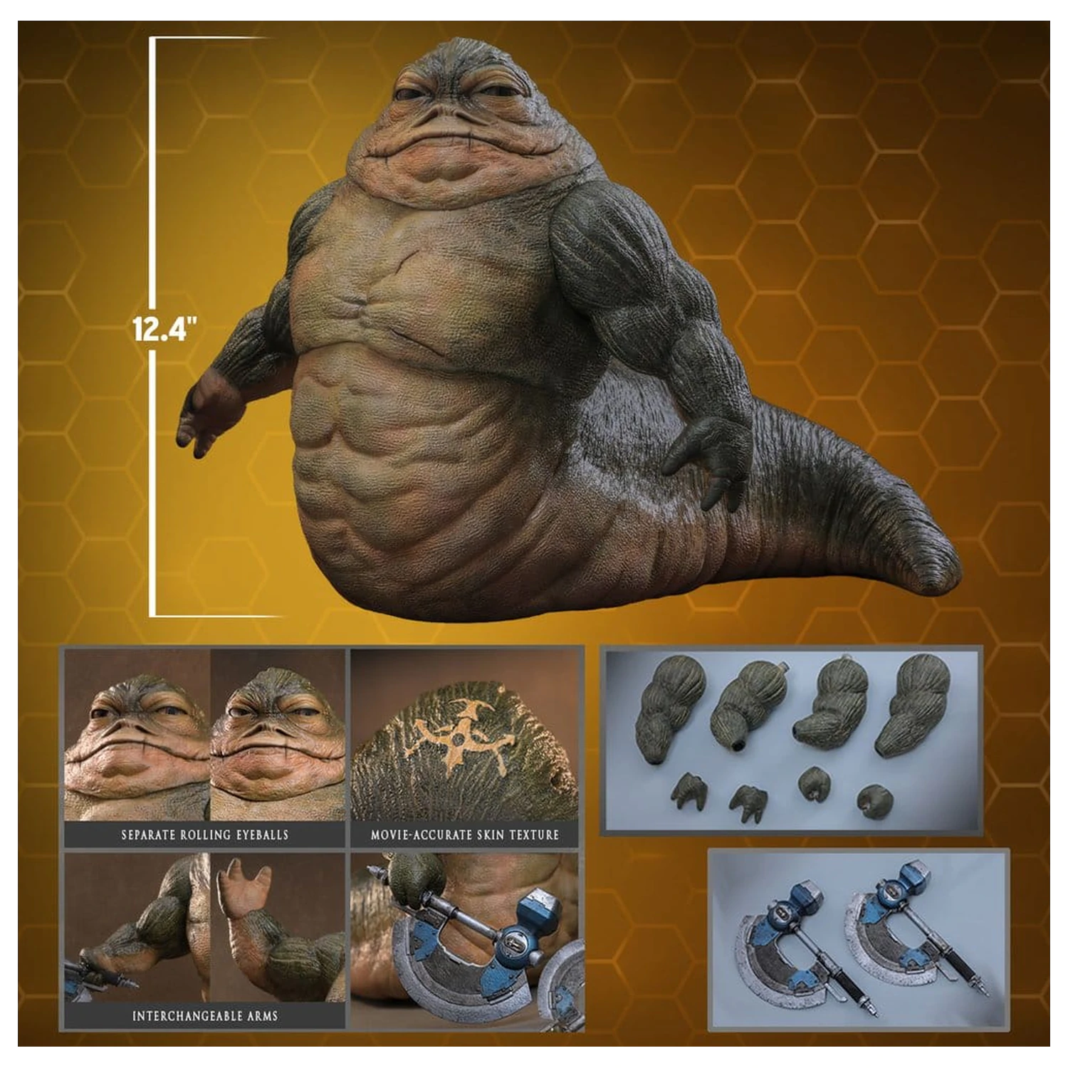 Star Wars Movie Masterpiece Action Figure 1/6 Rotta The Hutt 32 cm product photo