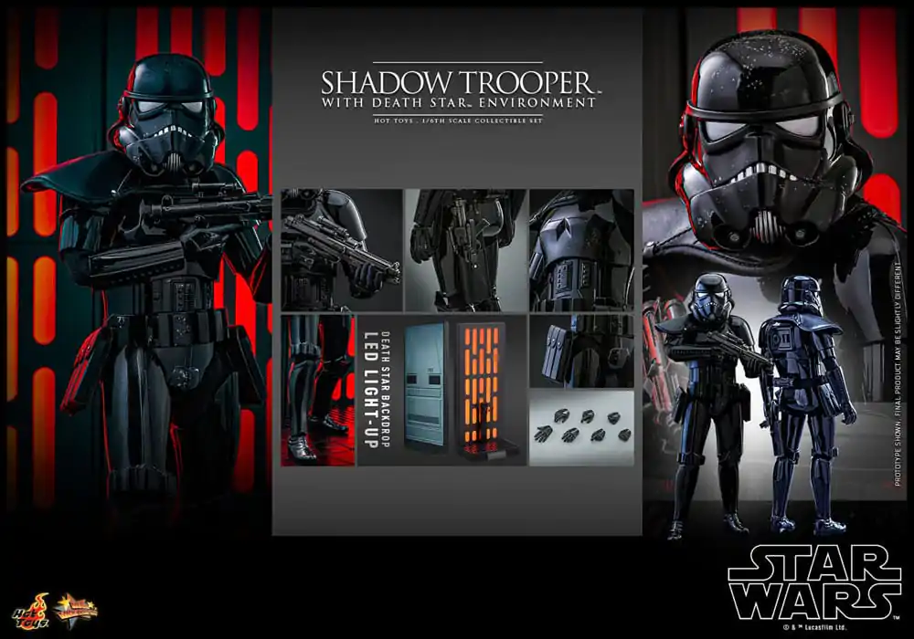 Star Wars Movie Masterpiece Action Figure 1/6 Shadow Trooper with Death Star Environment 30 cm product photo