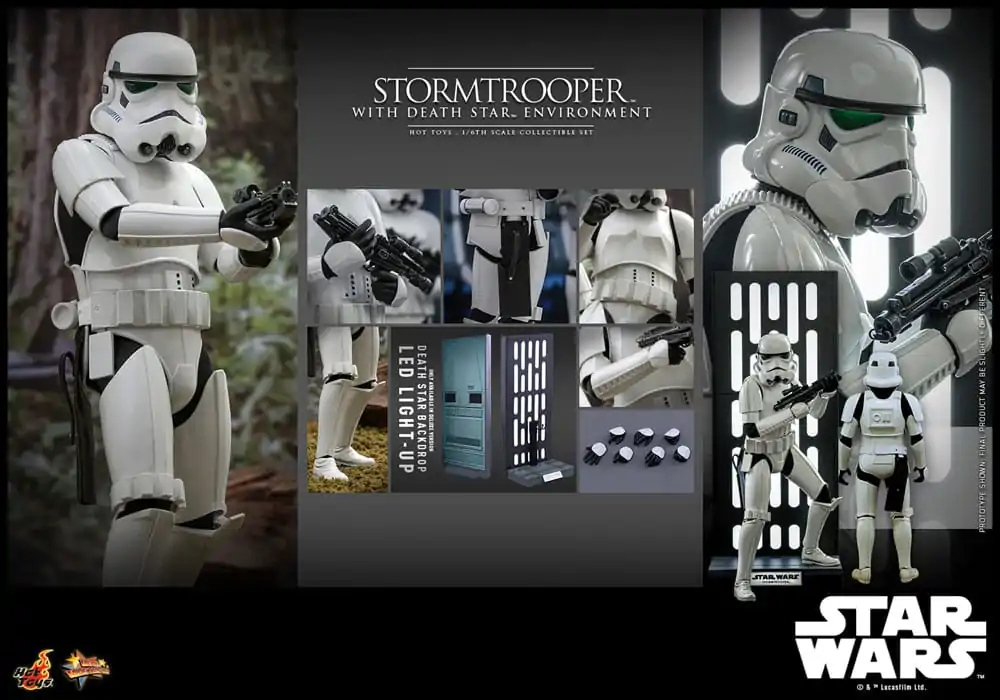 Star Wars Movie Masterpiece Action Figure 1/6 Stormtrooper with Death Star Environment 30 cm product photo