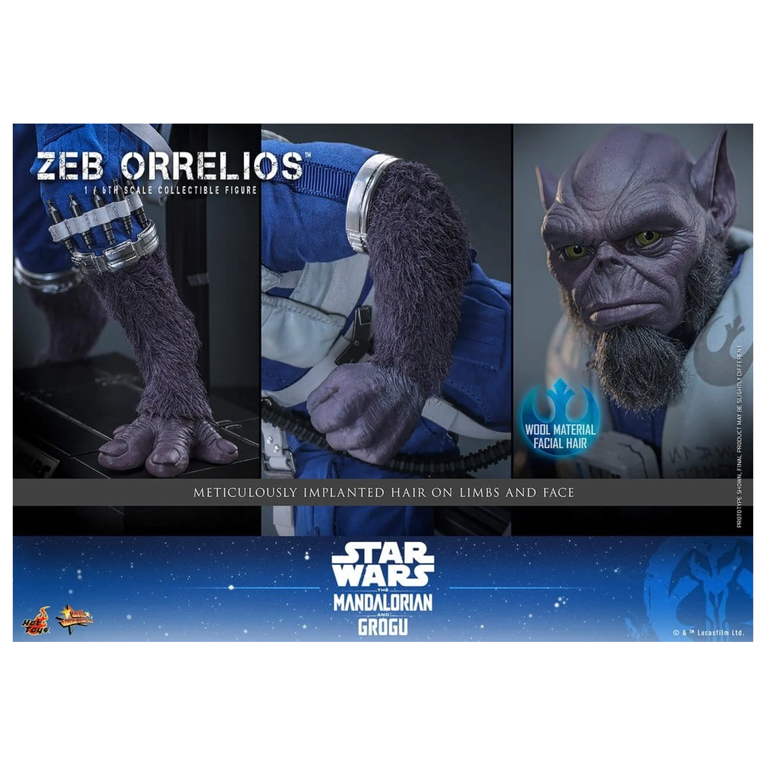 Star Wars Movie Masterpiece Action Figure 1/6 Zeb Orrelios 33 cm product photo