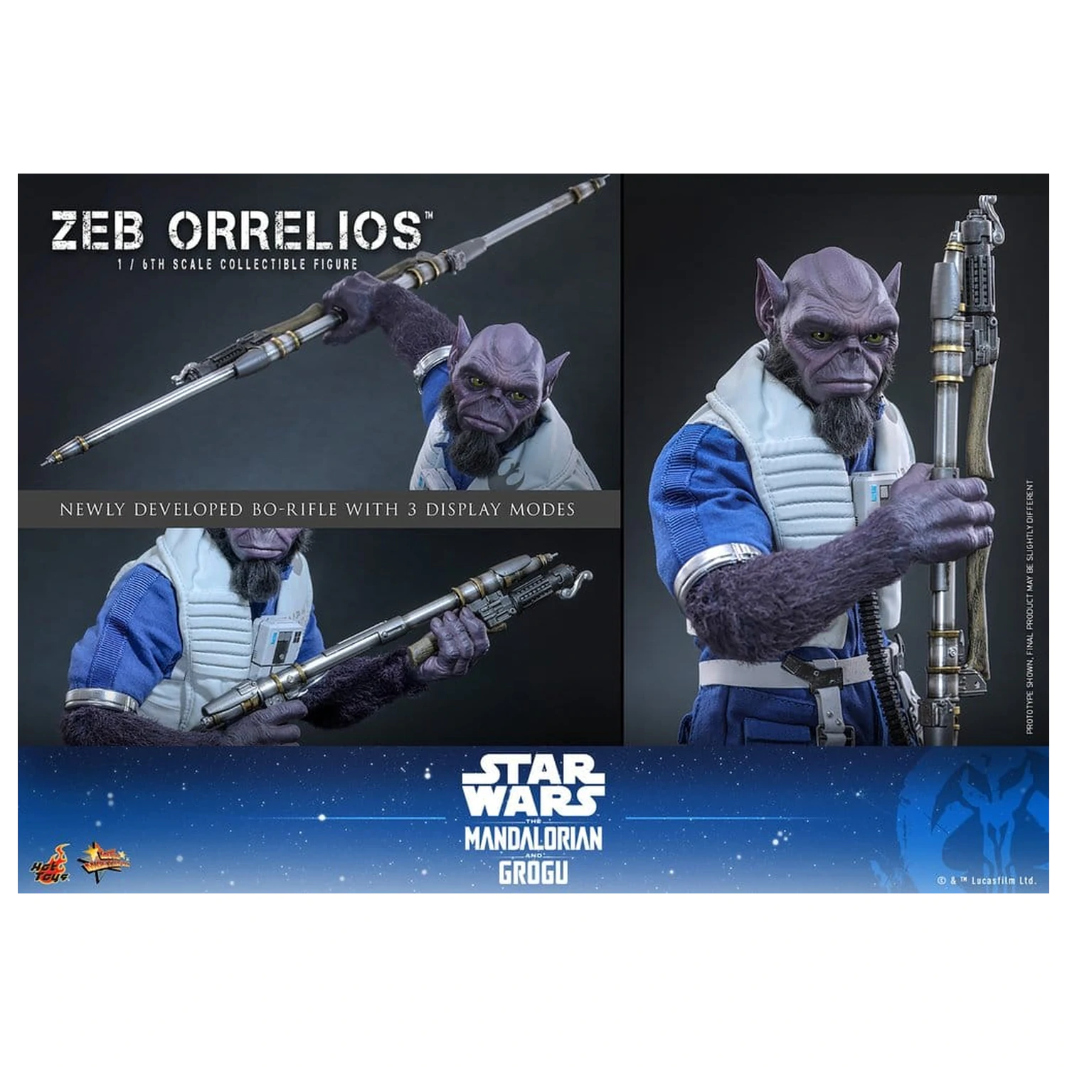 Star Wars Movie Masterpiece Action Figure 1/6 Zeb Orrelios 33 cm product photo