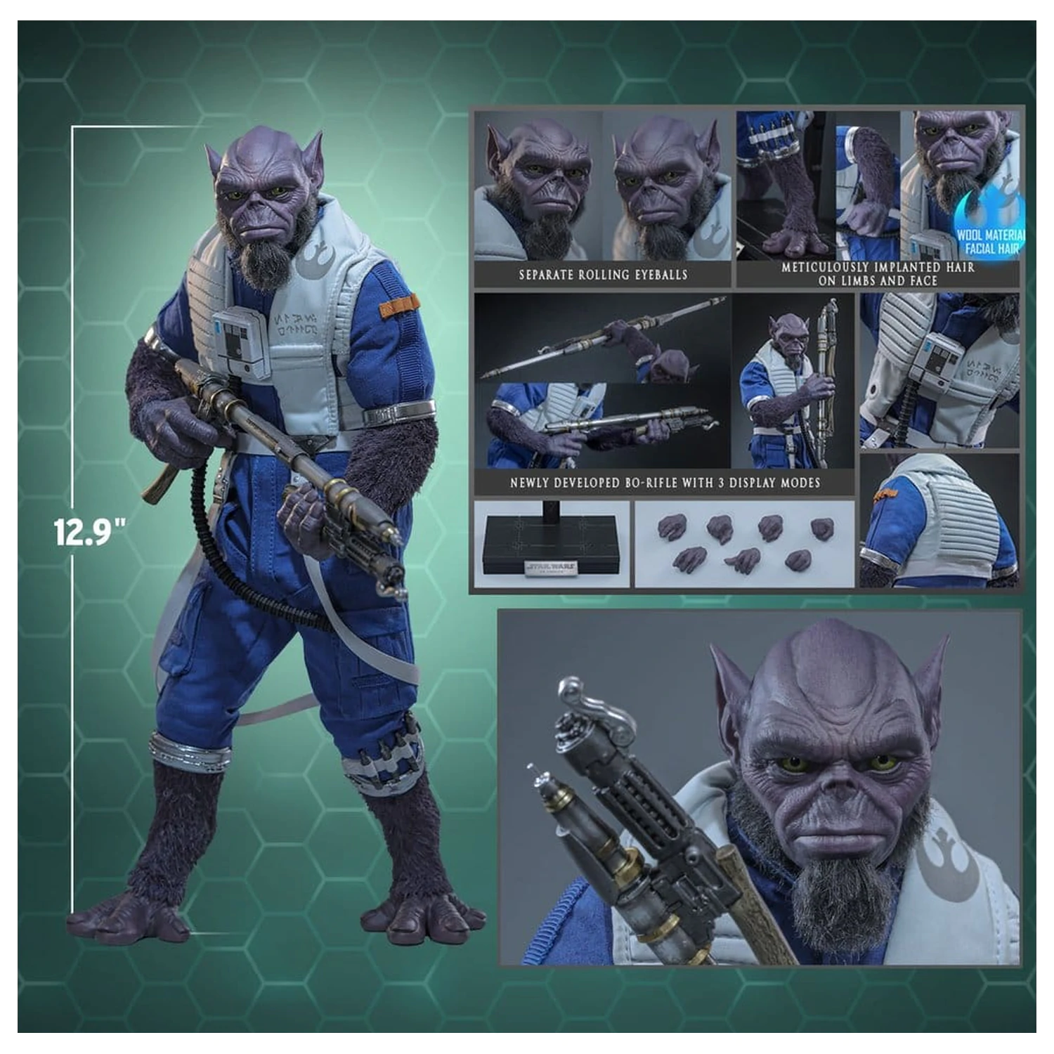 Star Wars Movie Masterpiece Action Figure 1/6 Zeb Orrelios 33 cm product photo