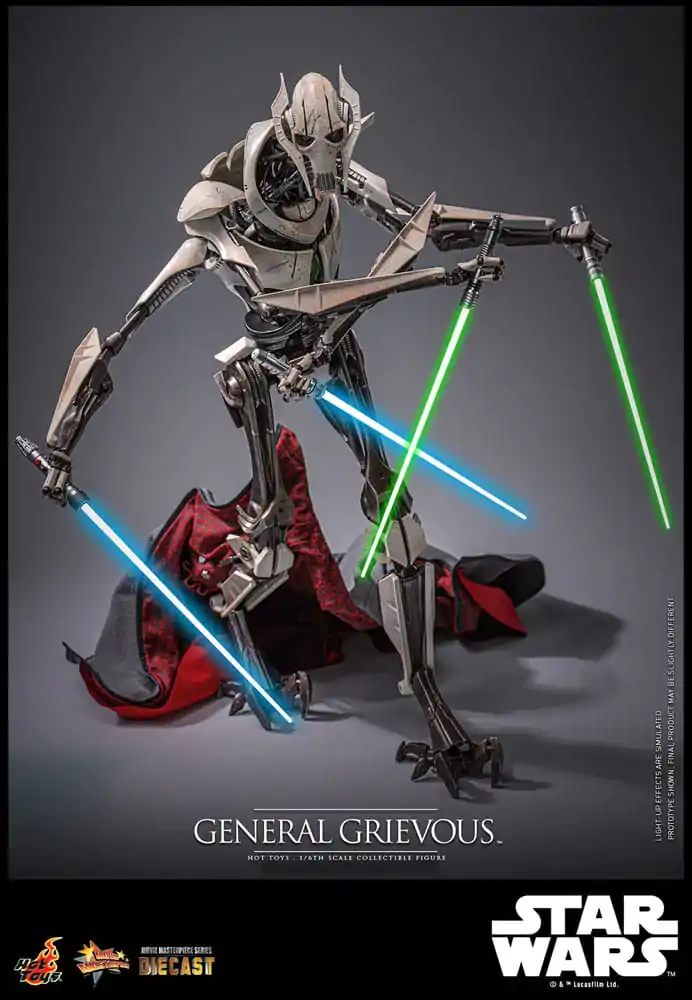 Star Wars Movie Masterpiece Diecast Action Figure 1/6 General Grievous 42 cm product photo