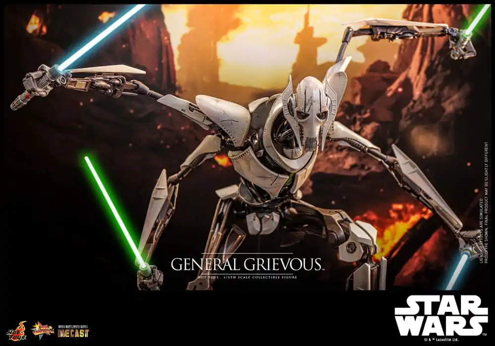 Star Wars Movie Masterpiece Diecast Action Figure 1/6 General Grievous 42 cm product photo