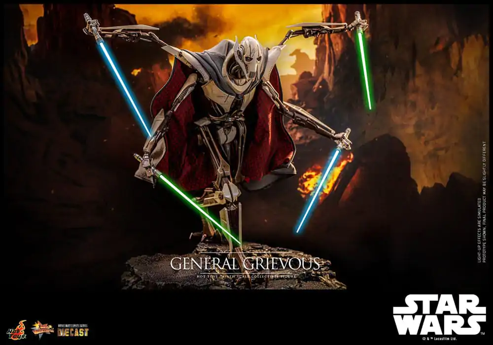 Star Wars Movie Masterpiece Diecast Action Figure 1/6 General Grievous 42 cm product photo