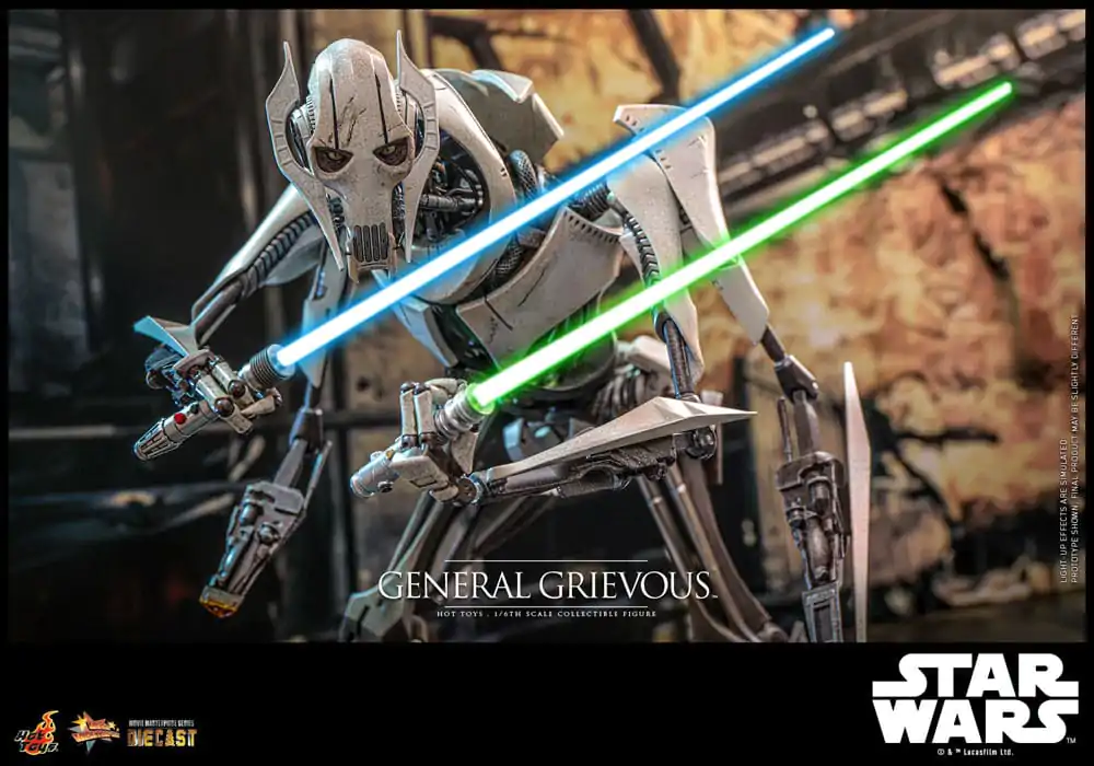 Star Wars Movie Masterpiece Diecast Action Figure 1/6 General Grievous 42 cm product photo