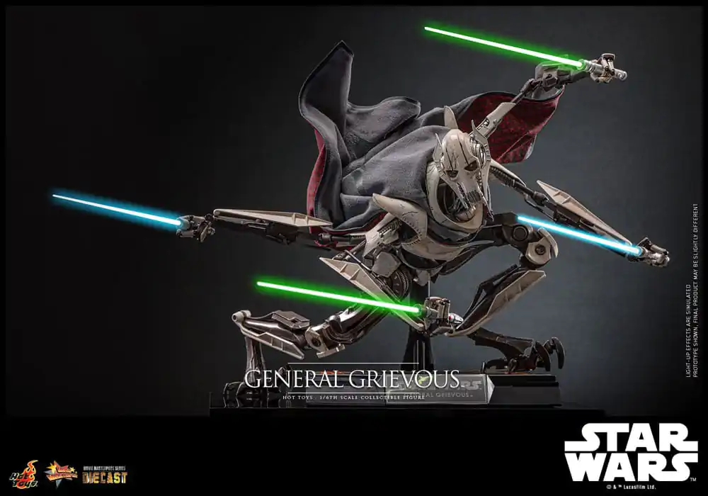 Star Wars Movie Masterpiece Diecast Action Figure 1/6 General Grievous 42 cm product photo