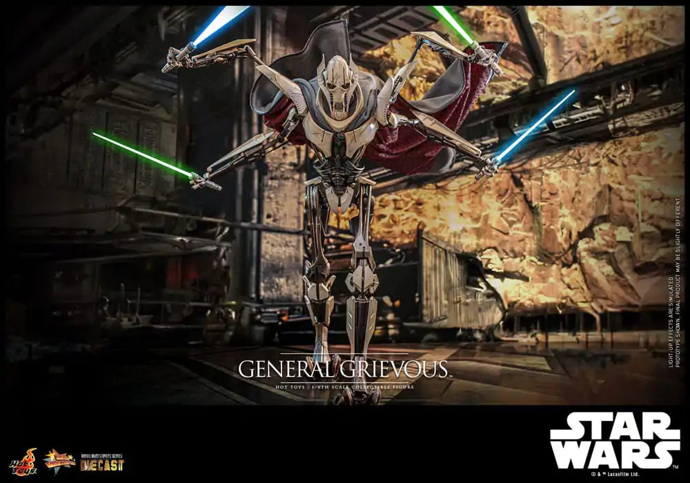 Star Wars Movie Masterpiece Diecast Action Figure 1/6 General Grievous 42 cm product photo