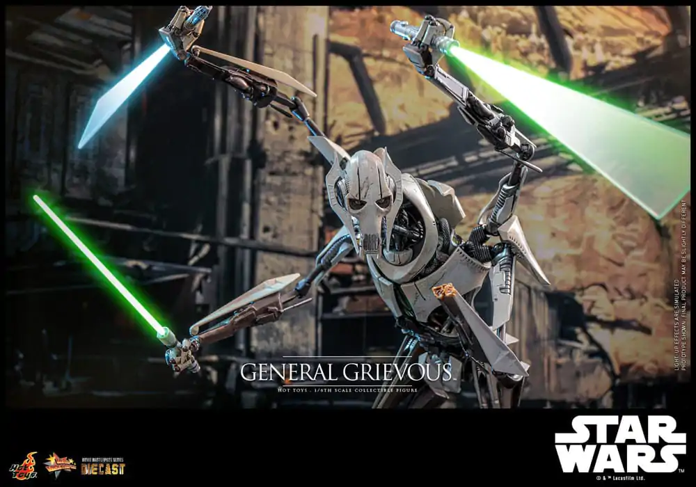 Star Wars Movie Masterpiece Diecast Action Figure 1/6 General Grievous 42 cm product photo