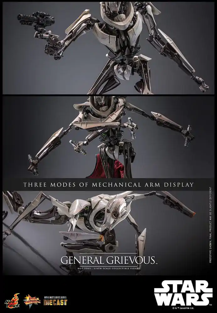 Star Wars Movie Masterpiece Diecast Action Figure 1/6 General Grievous 42 cm product photo