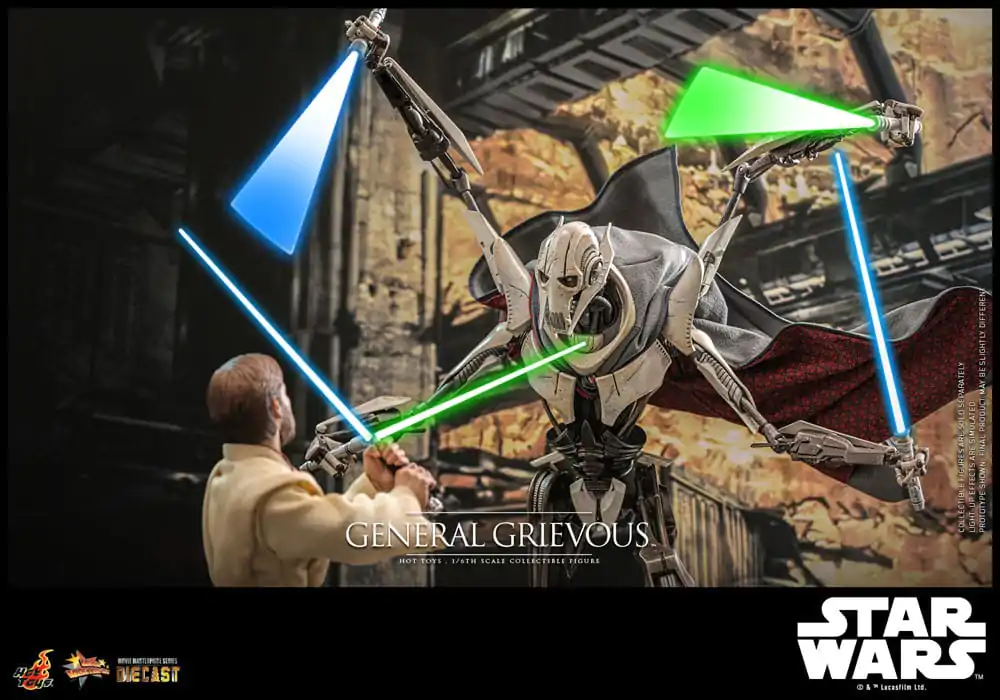 Star Wars Movie Masterpiece Diecast Action Figure 1/6 General Grievous 42 cm product photo