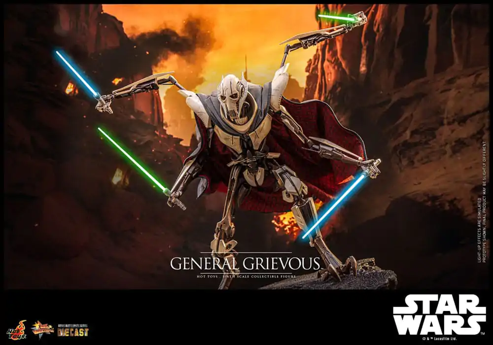 Star Wars Movie Masterpiece Diecast Action Figure 1/6 General Grievous 42 cm product photo