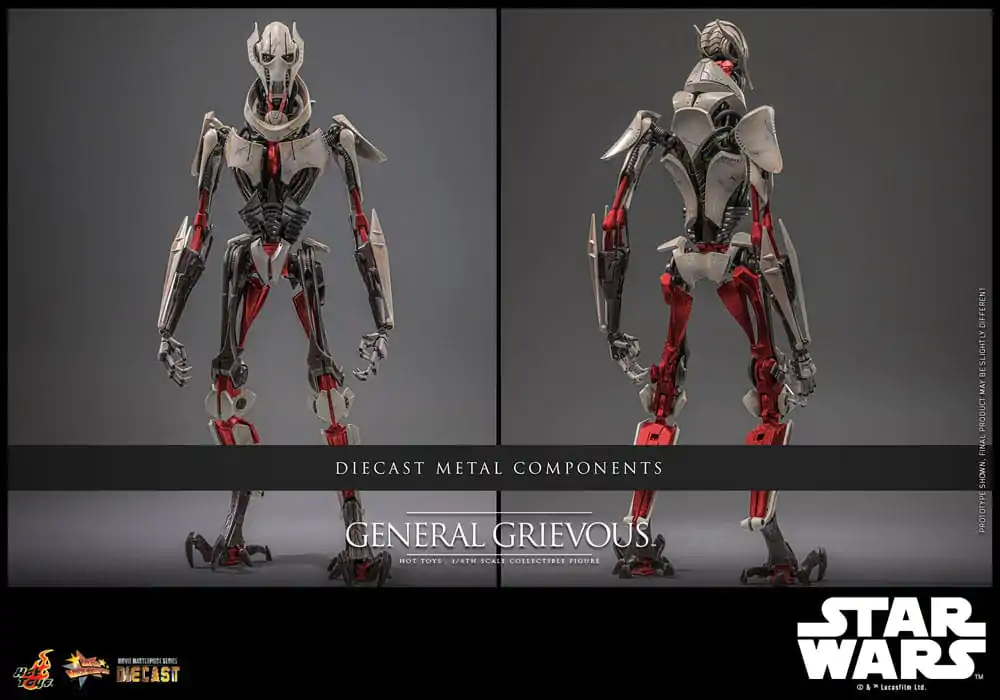 Star Wars Movie Masterpiece Diecast Action Figure 1/6 General Grievous 42 cm product photo