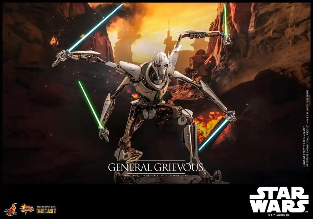 Star Wars Movie Masterpiece Diecast Action Figure 1/6 General Grievous 42 cm product photo