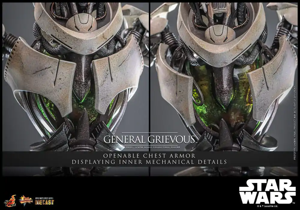 Star Wars Movie Masterpiece Diecast Action Figure 1/6 General Grievous 42 cm product photo