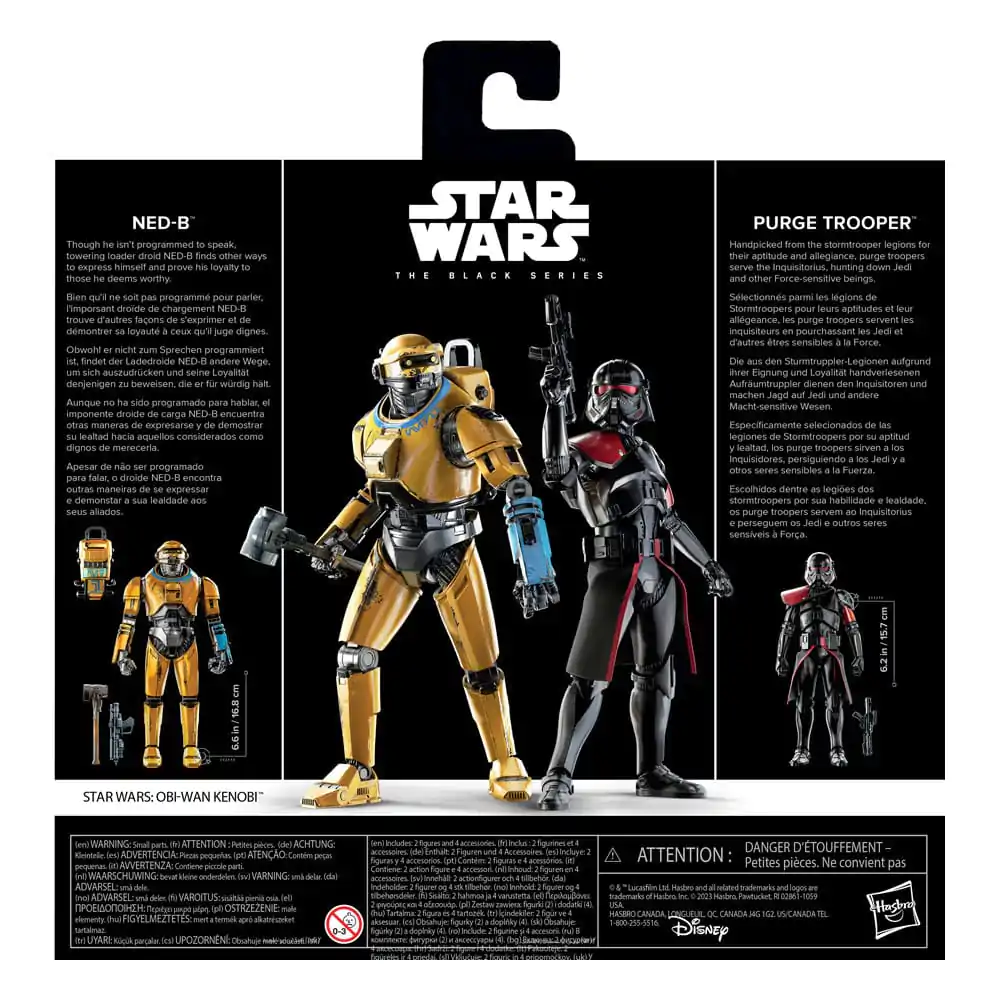 Star Wars: Obi-Wan Kenobi Black Series Action Figure 2-Pack NED-B & Purge Trooper Exclusive 15 cm product photo