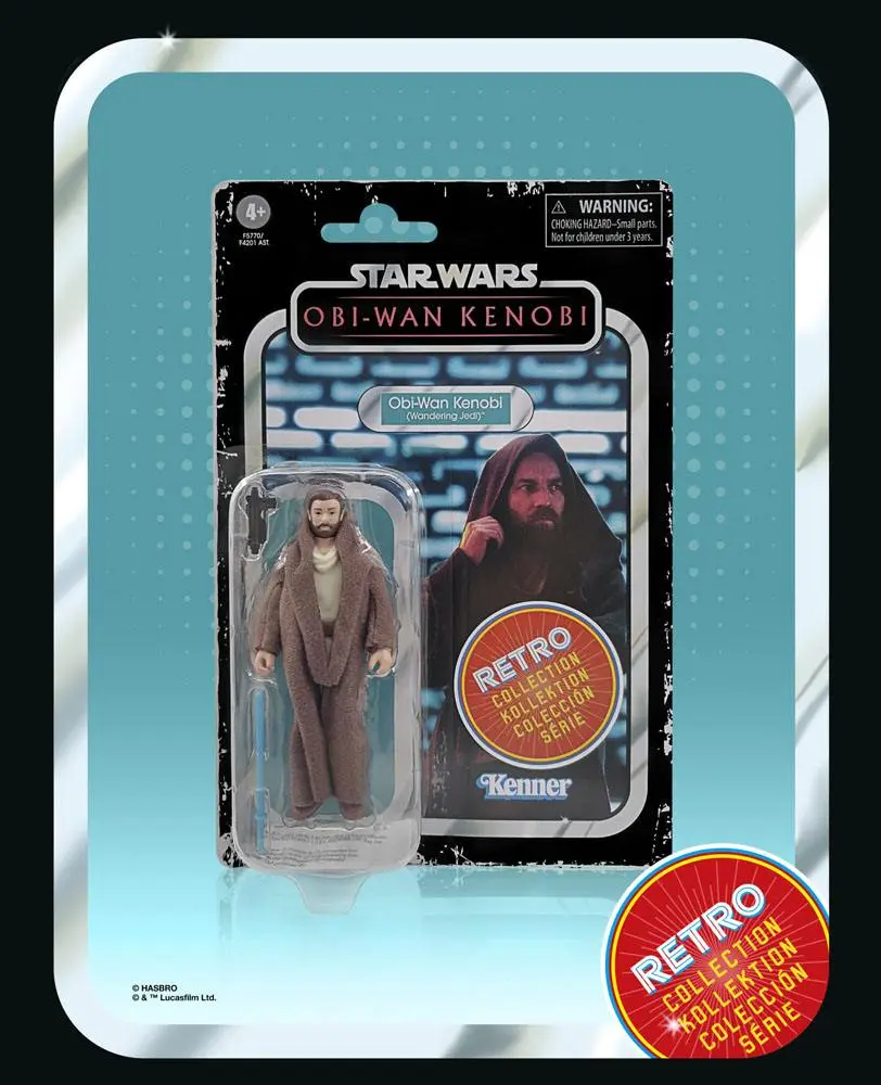 Star Wars: Obi-Wan Kenobi Retro Collection Action Figure 2022 Obi-Wan Kenobi (Wandering Jedi) 10 cm product photo
