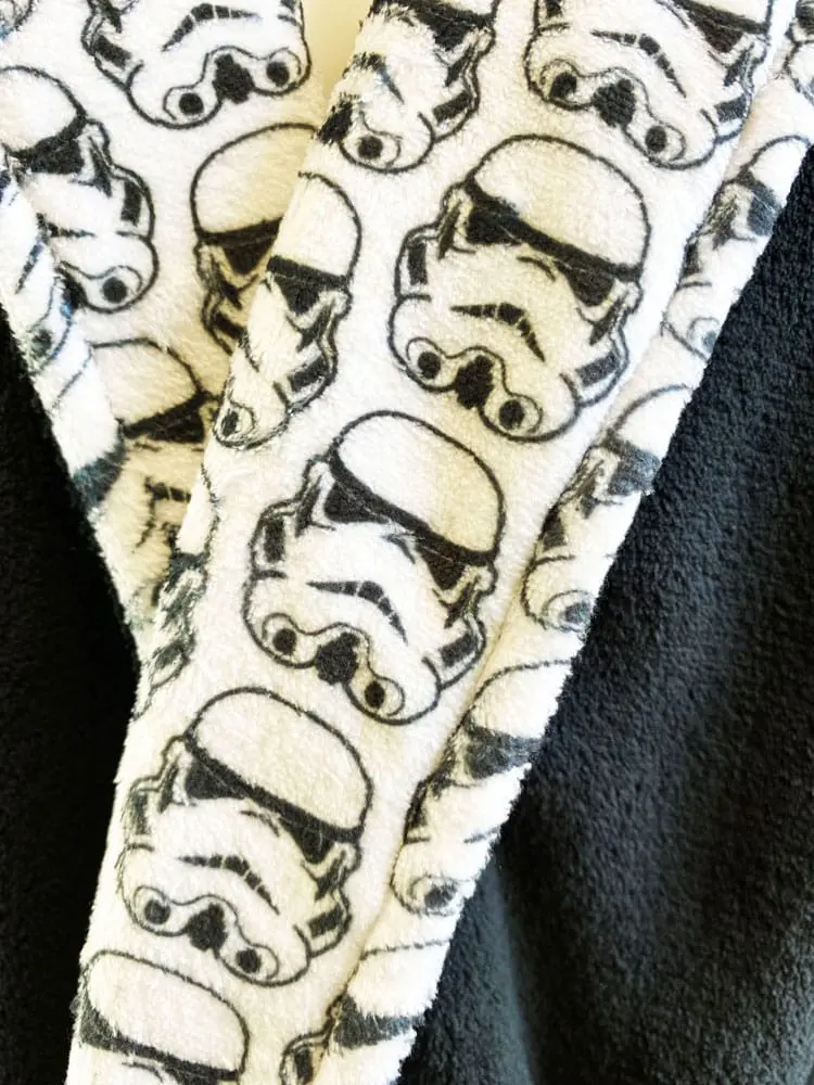 Star Wars Original Stormtrooper Fleece Bathrobe Stormtrooper Black product photo