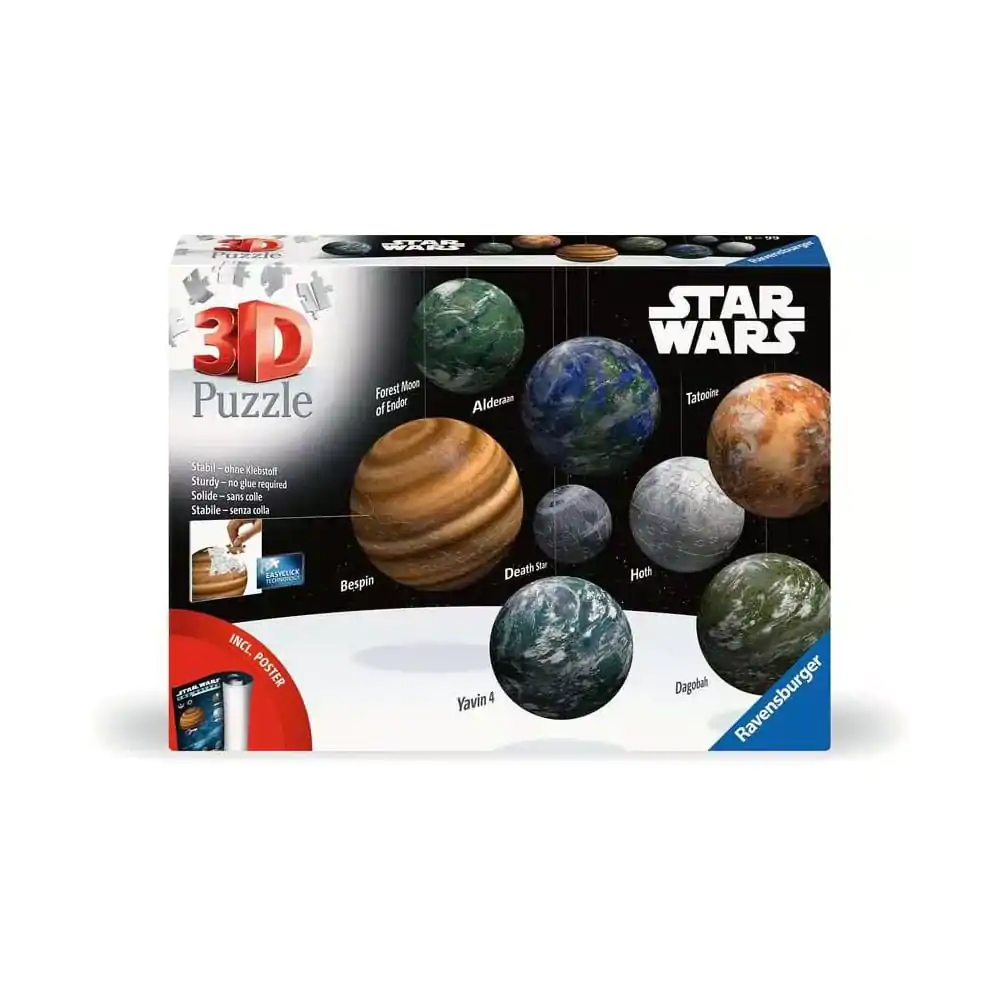 Star Wars 3D Puzzle Planets of the Star Wars Galaxy (531 Pieces) product photo