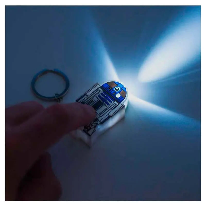 Star Wars R2D2 flashlight keychain with sound product photo