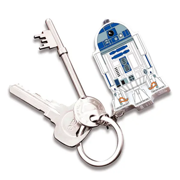 Star Wars R2D2 flashlight keychain with sound product photo