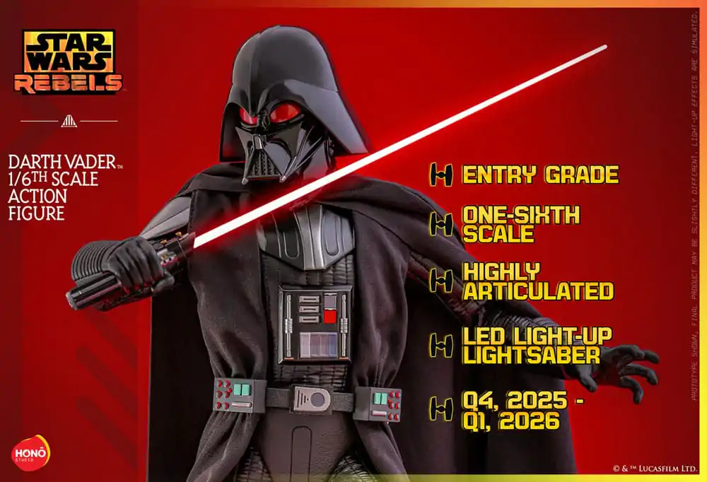Star Wars: Rebels Action Figure 1/6 Darth Vader 34 cm product photo
