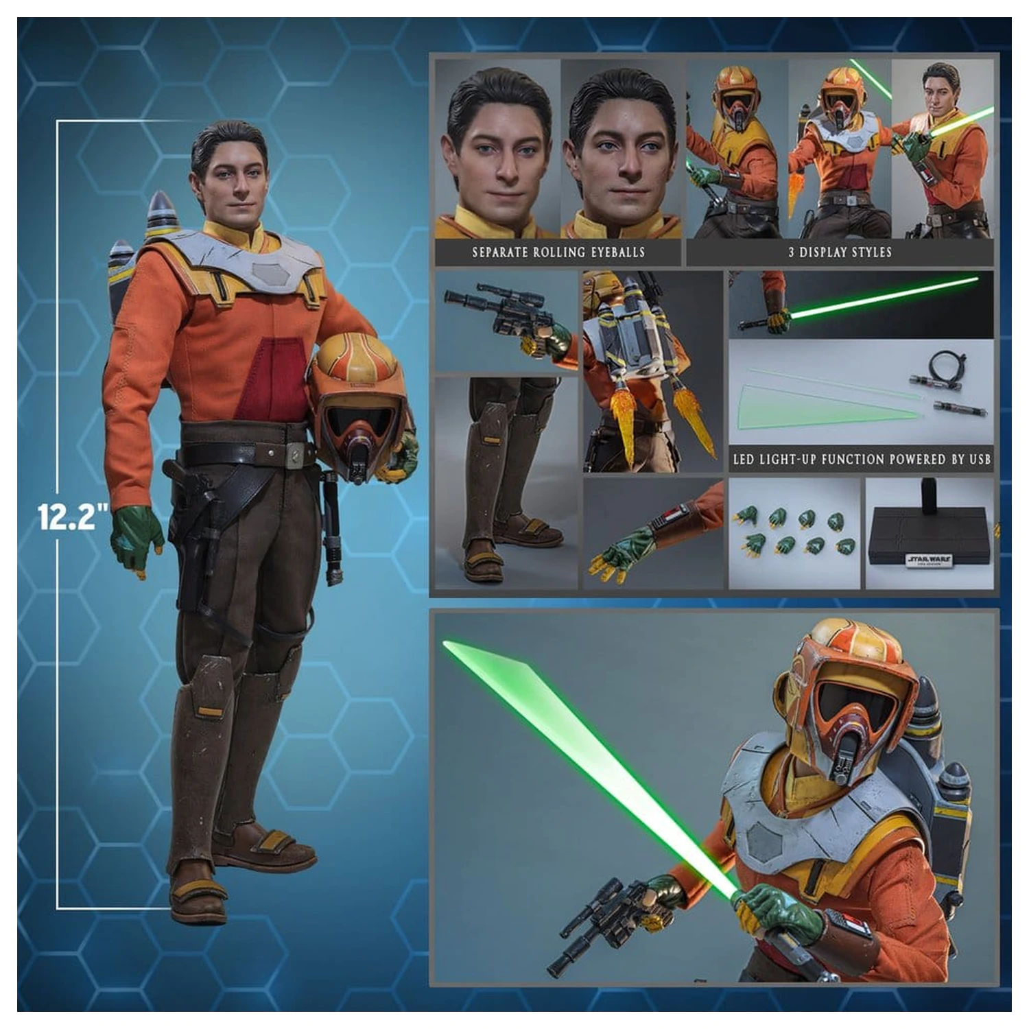 Star Wars: Rebels Television Masterpiece Action Figure 1/6 Ezra Bridger 31 cm product photo