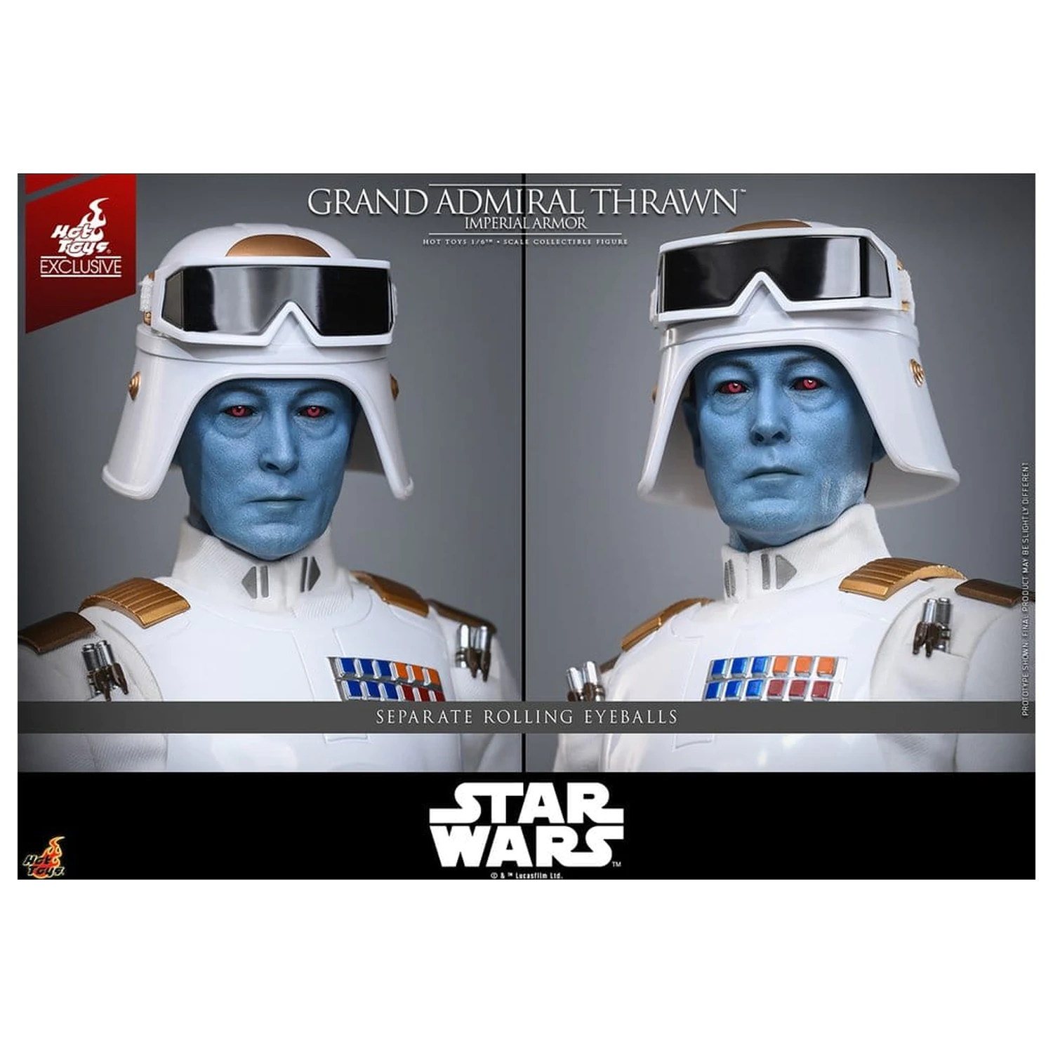 Star Wars: Rebels Television Masterpiece Action Figure 1/6 Grand Admiral Thrawn (Imperial Armor) 32 cm product photo