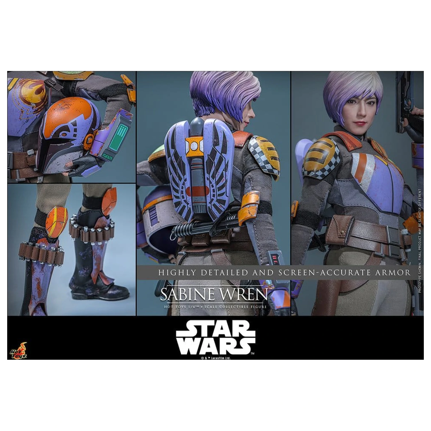 Star Wars: Rebels Television Masterpiece Action Figure 1/6 Sabine Wren 29 cm product photo