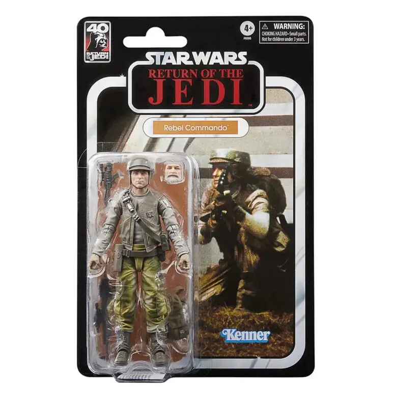 Star Wars Episode VI 40th Anniversary Black Series Action Figure Rebel Commando 15 cm product photo