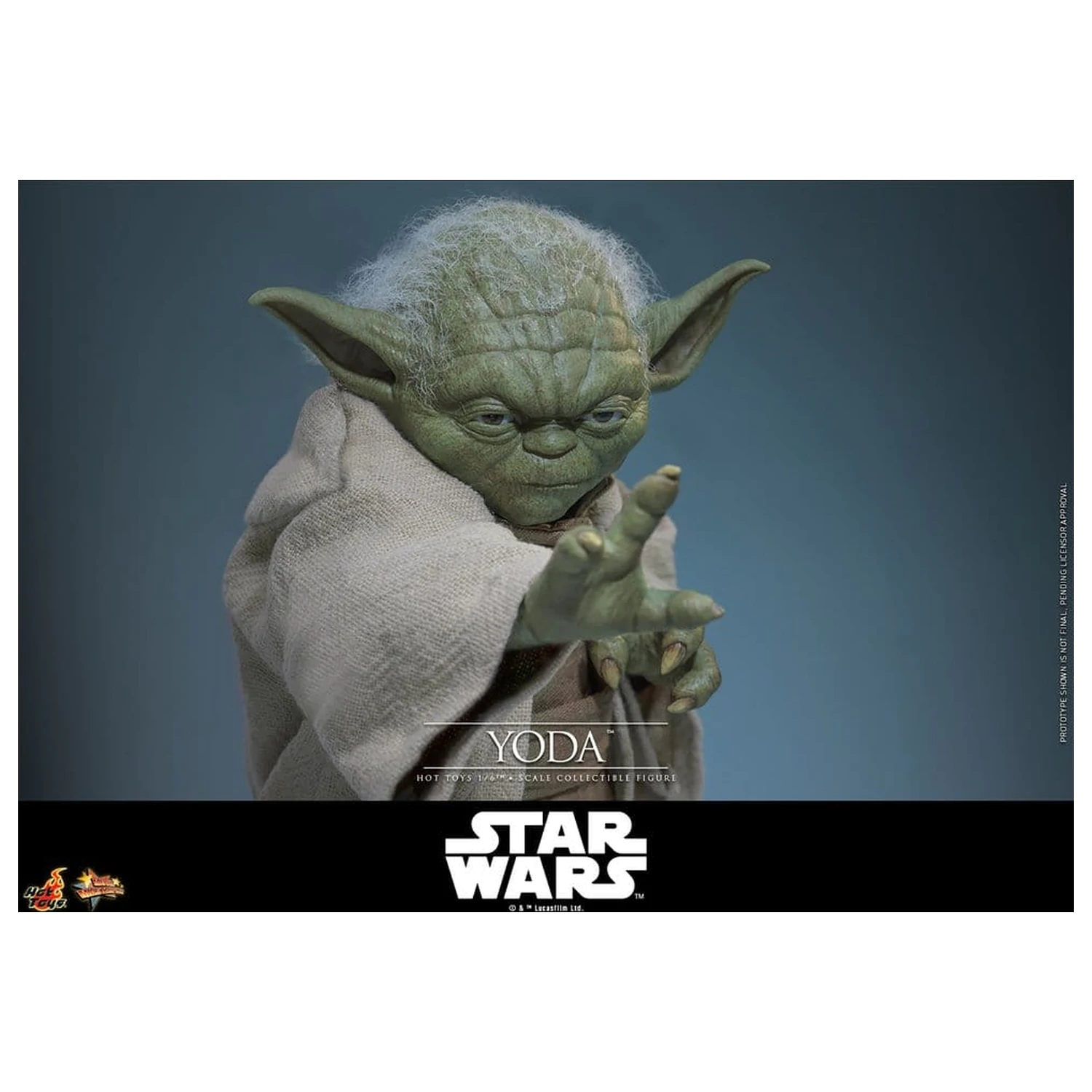 Star Wars: Revenge of the Sith Movie Masterpiece Action Figure 1/6 Yoda 14 cm product photo