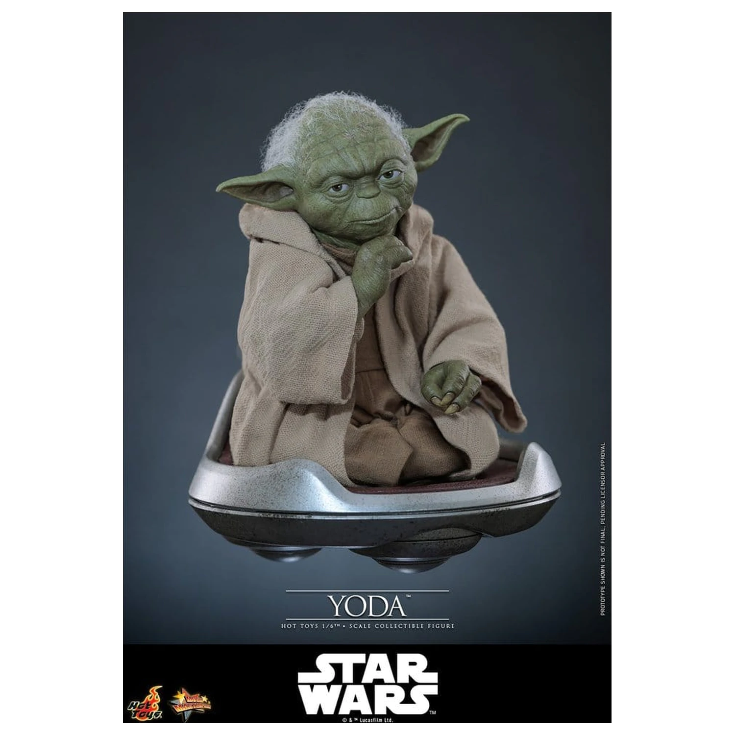 Star Wars: Revenge of the Sith Movie Masterpiece Action Figure 1/6 Yoda 14 cm product photo