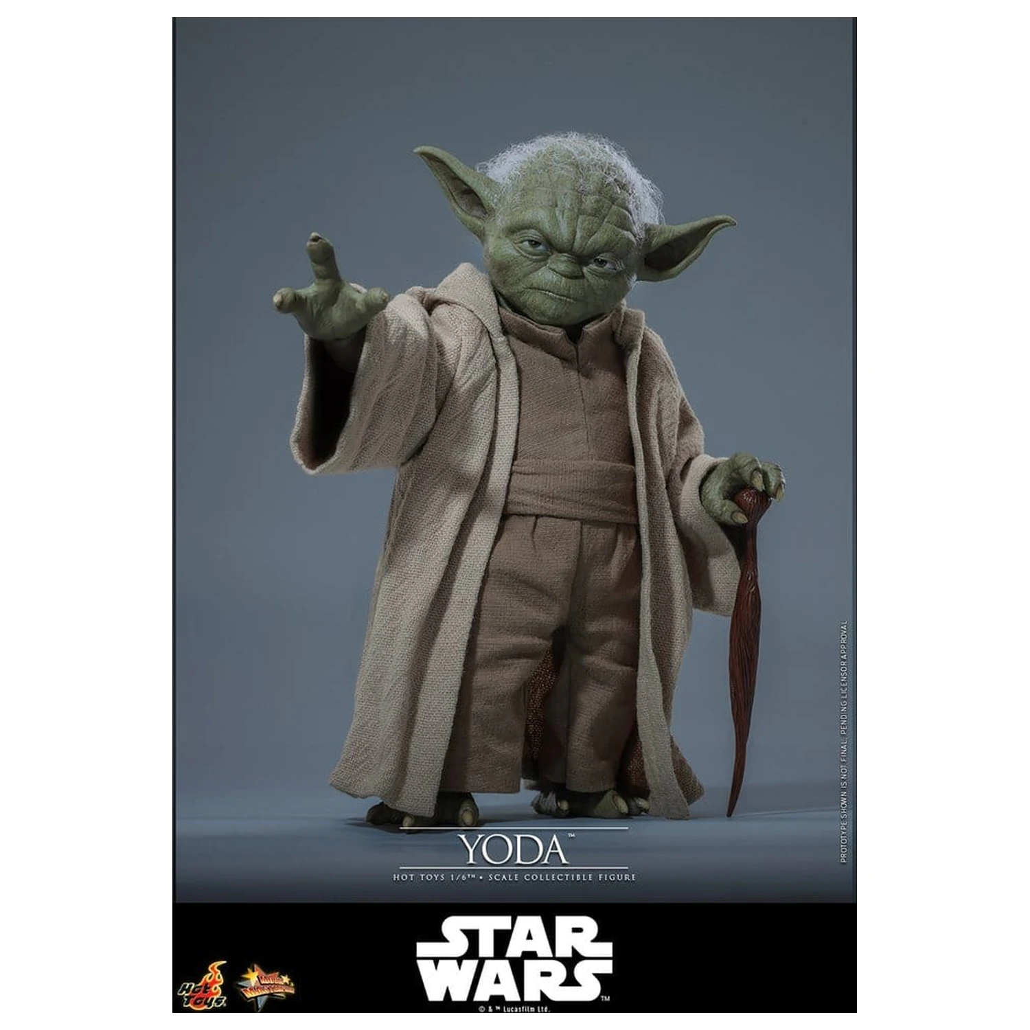 Star Wars: Revenge of the Sith Movie Masterpiece Action Figure 1/6 Yoda 14 cm product photo