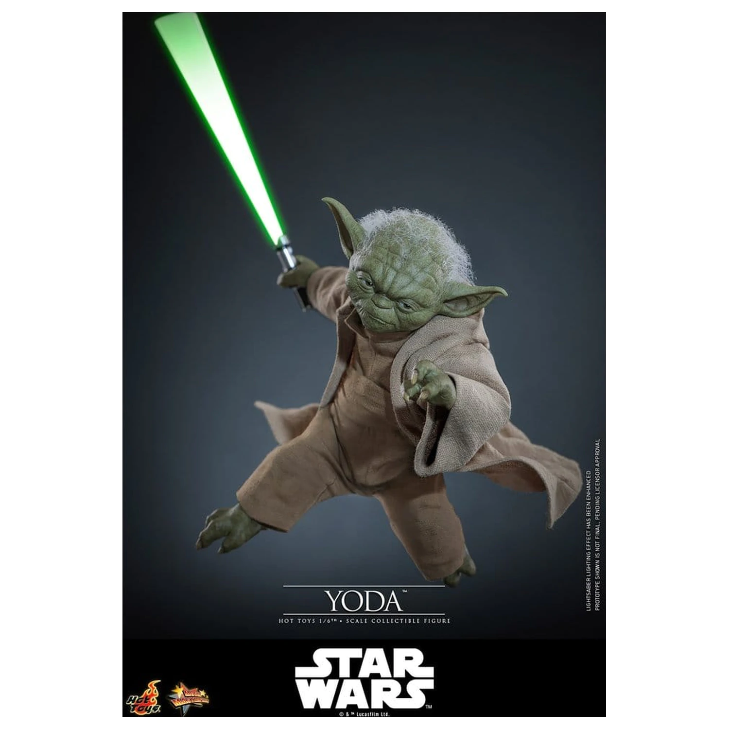 Star Wars: Revenge of the Sith Movie Masterpiece Action Figure 1/6 Yoda 14 cm product photo