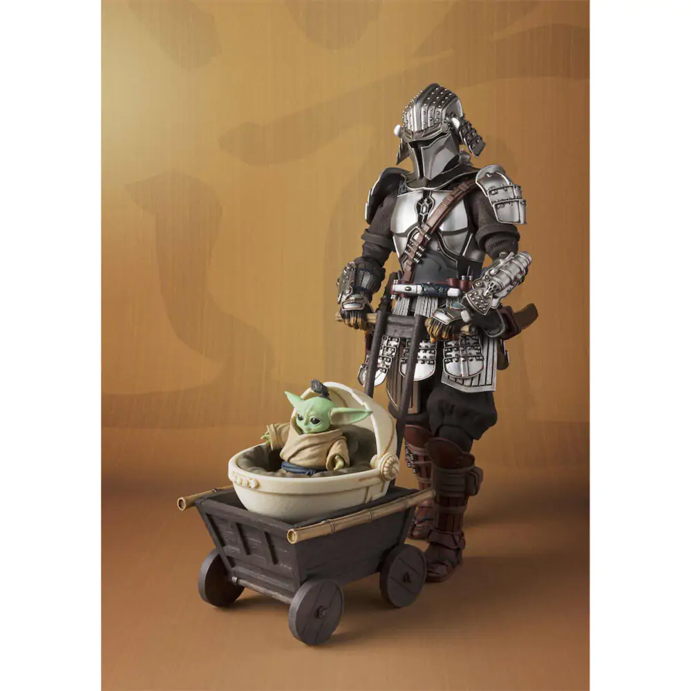 Star Wars Ronin Mandalorian Beskar Armor & Grogu figure 18cm product photo