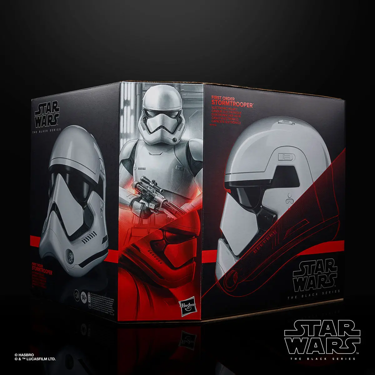 Star Wars Episode VIII Black Series Electronic Helmet First Order Stormtrooper product photo