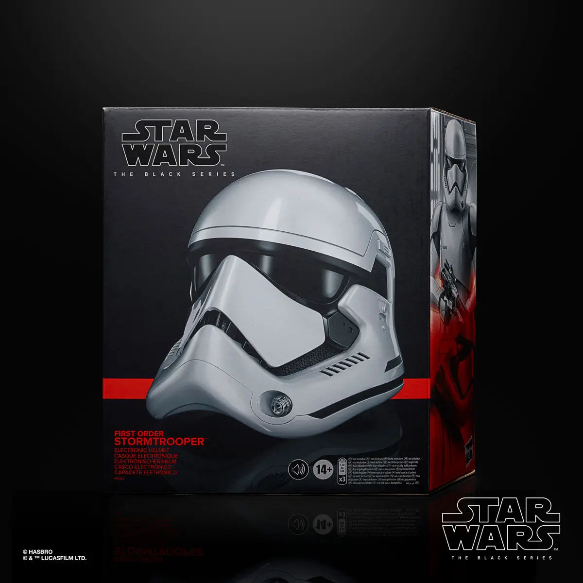 Star Wars Episode VIII Black Series Electronic Helmet First Order Stormtrooper product photo
