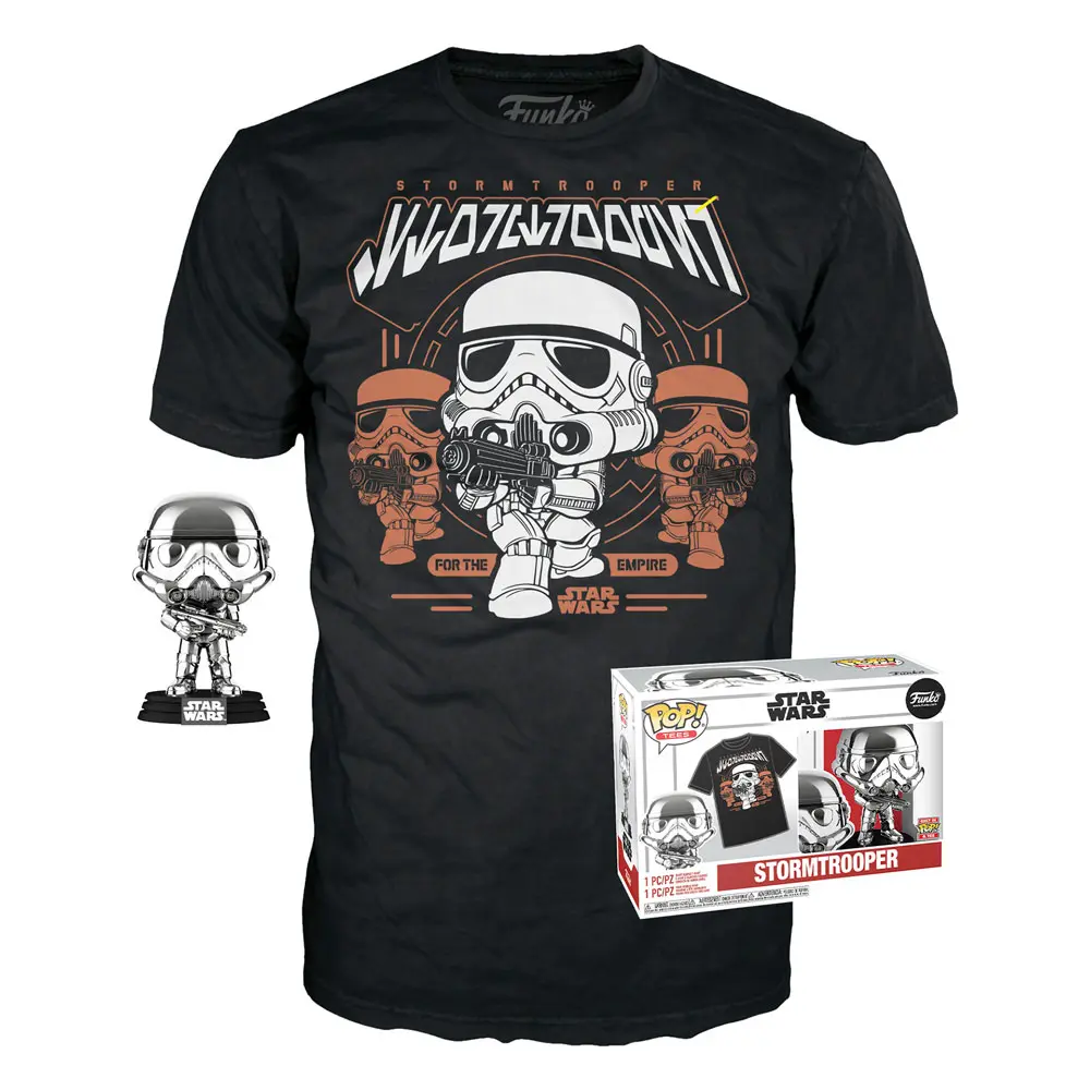 Star Wars Stormtrooper Funko POP! figure &amp; tee box product photo
