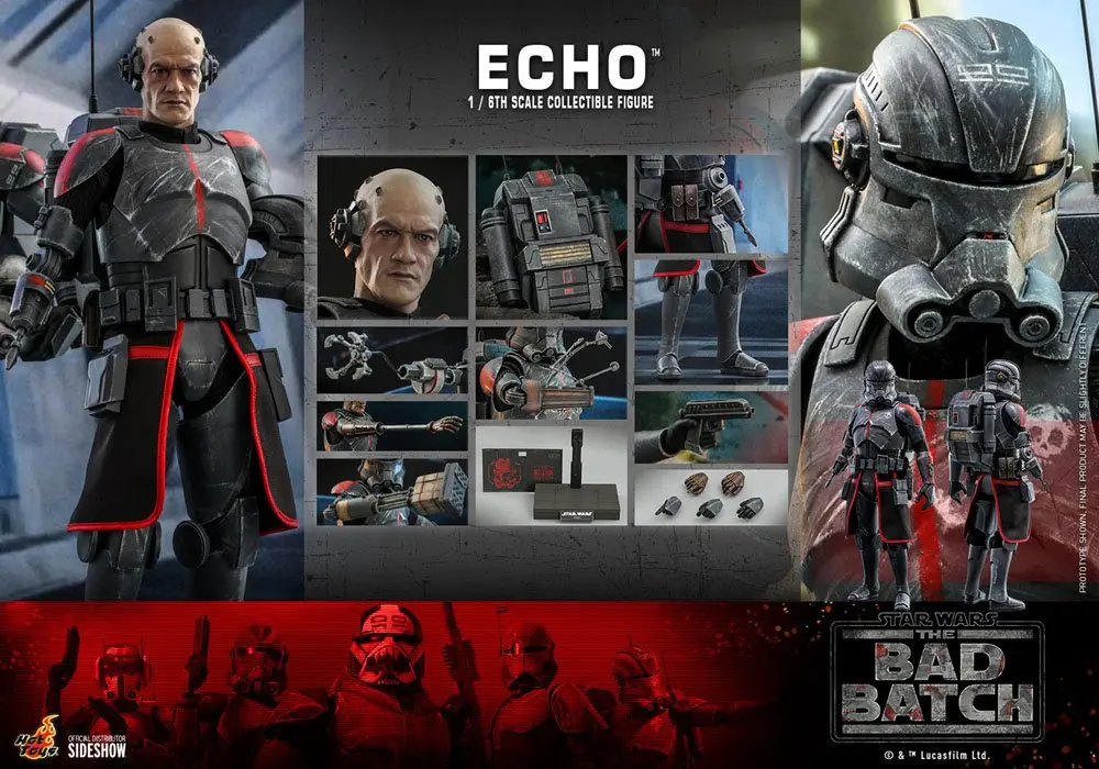 Star Wars The Bad Batch Action Figure 1/6 Echo 29 cm product photo