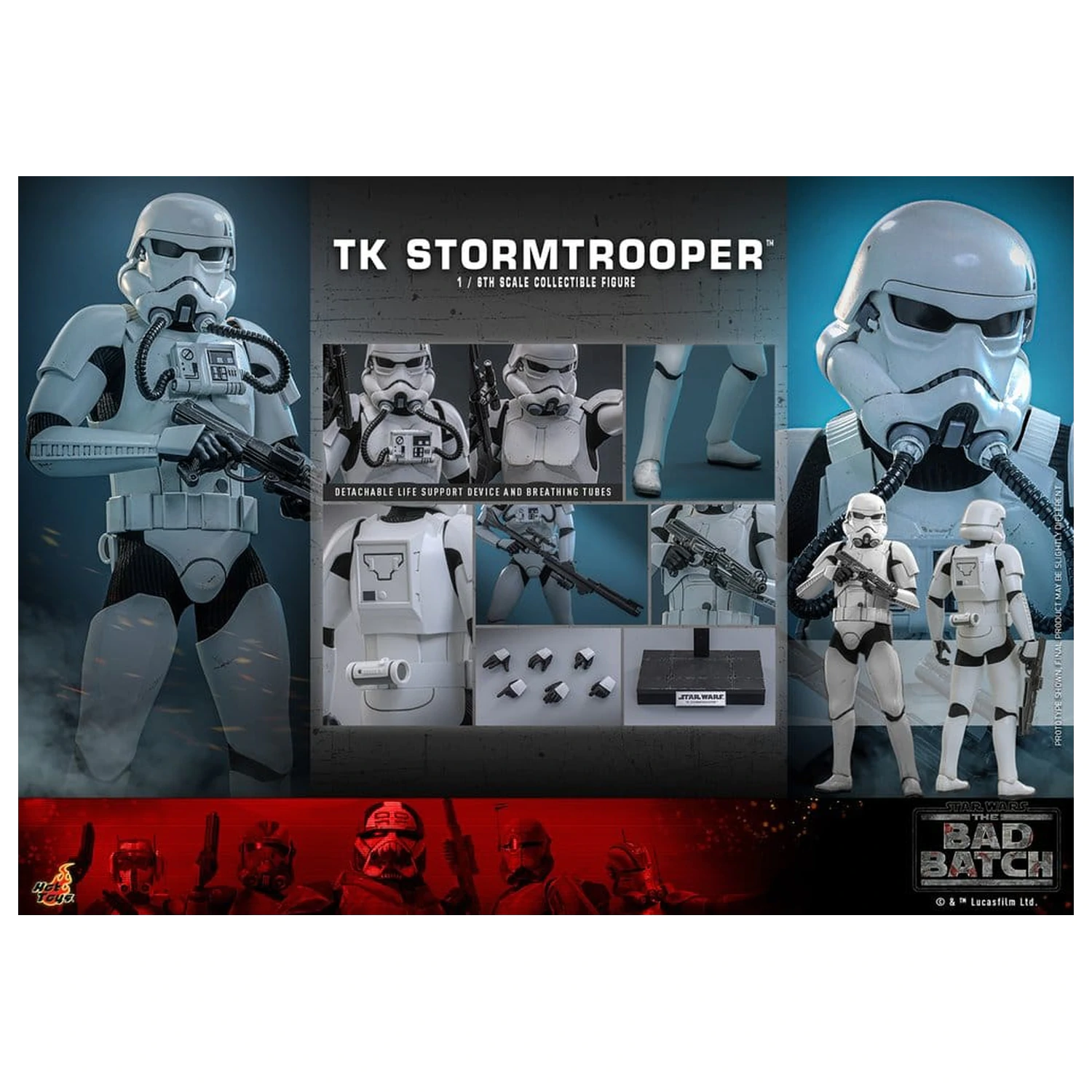 Star Wars: The Bad Batch Action Figure 1/6 TK Stormtrooper 30 cm product photo
