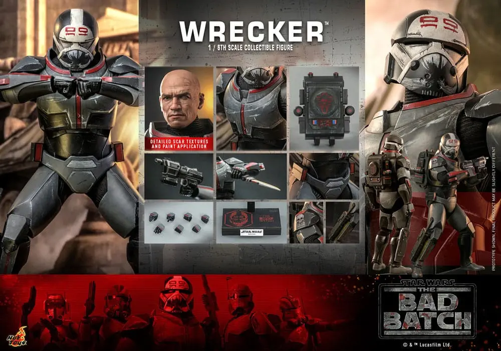 Star Wars: The Bad Batch Action Figure 1/6 Wrecker 33 cm product photo