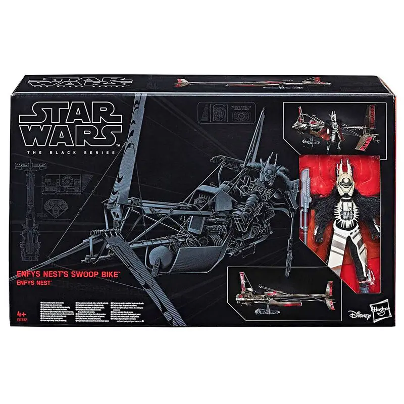 Star Wars The Black Series Enfys Nest with Swoop Bike figure 15cm product photo