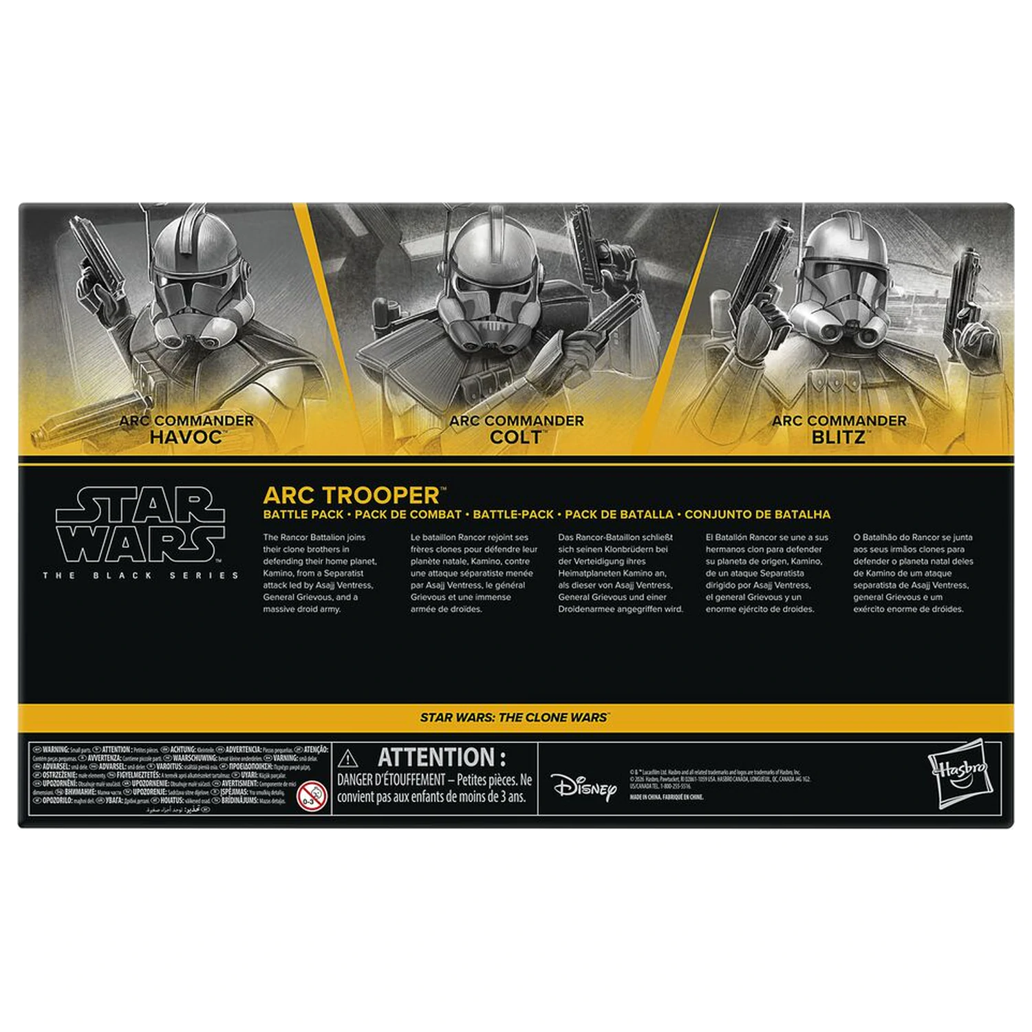 Star Wars The Black Series Star Wars The Clone Wars set 3 figures 15cm product photo