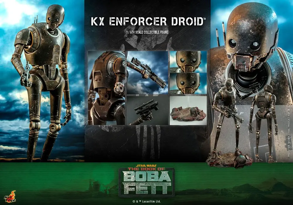 Star Wars: The Book of Boba Fett Action Figure 1/6 KX Enforcer Droid 36 cm termékfotó