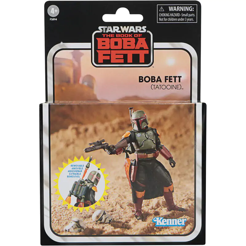 Star Wars: The Book of Boba Fett Vintage Collection Action Figure 2022 Boba Fett (Tatooine) 10 cm termékfotó