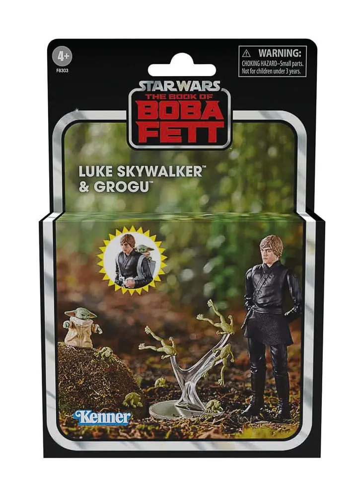 Star Wars: The Book of Boba Fett Vintage Collection Action Figures Luke Skywalker & Grogu 10 cm termékfotó