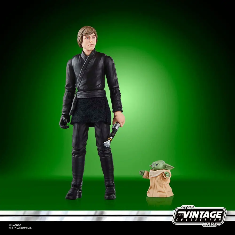 Star Wars: The Book of Boba Fett Vintage Collection Action Figures Luke Skywalker & Grogu 10 cm product photo