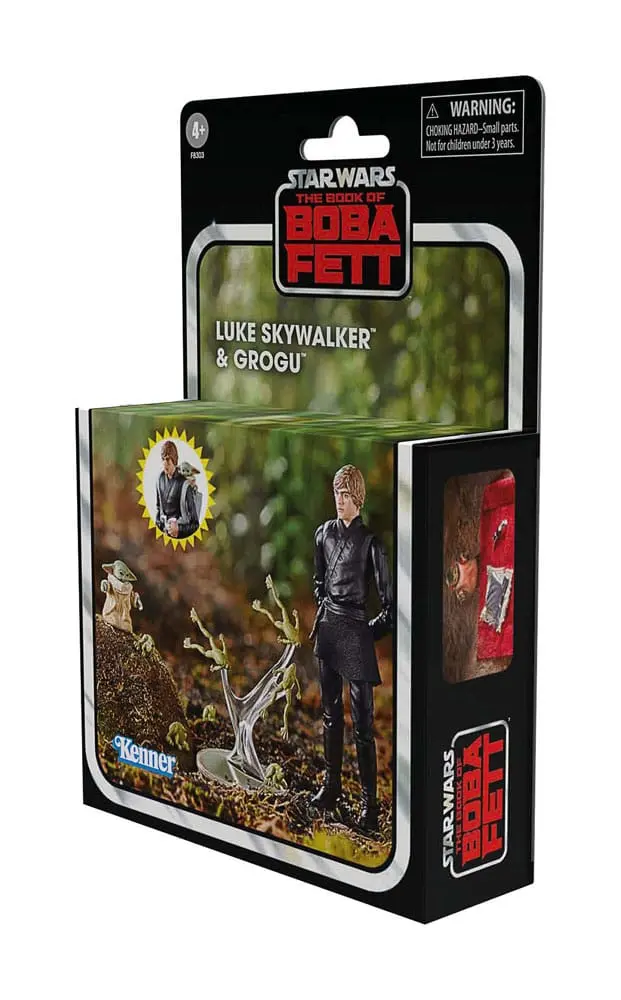 Star Wars: The Book of Boba Fett Vintage Collection Action Figures Luke Skywalker & Grogu 10 cm termékfotó